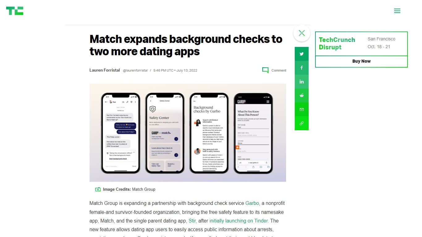 Match expands background checks to two more dating apps